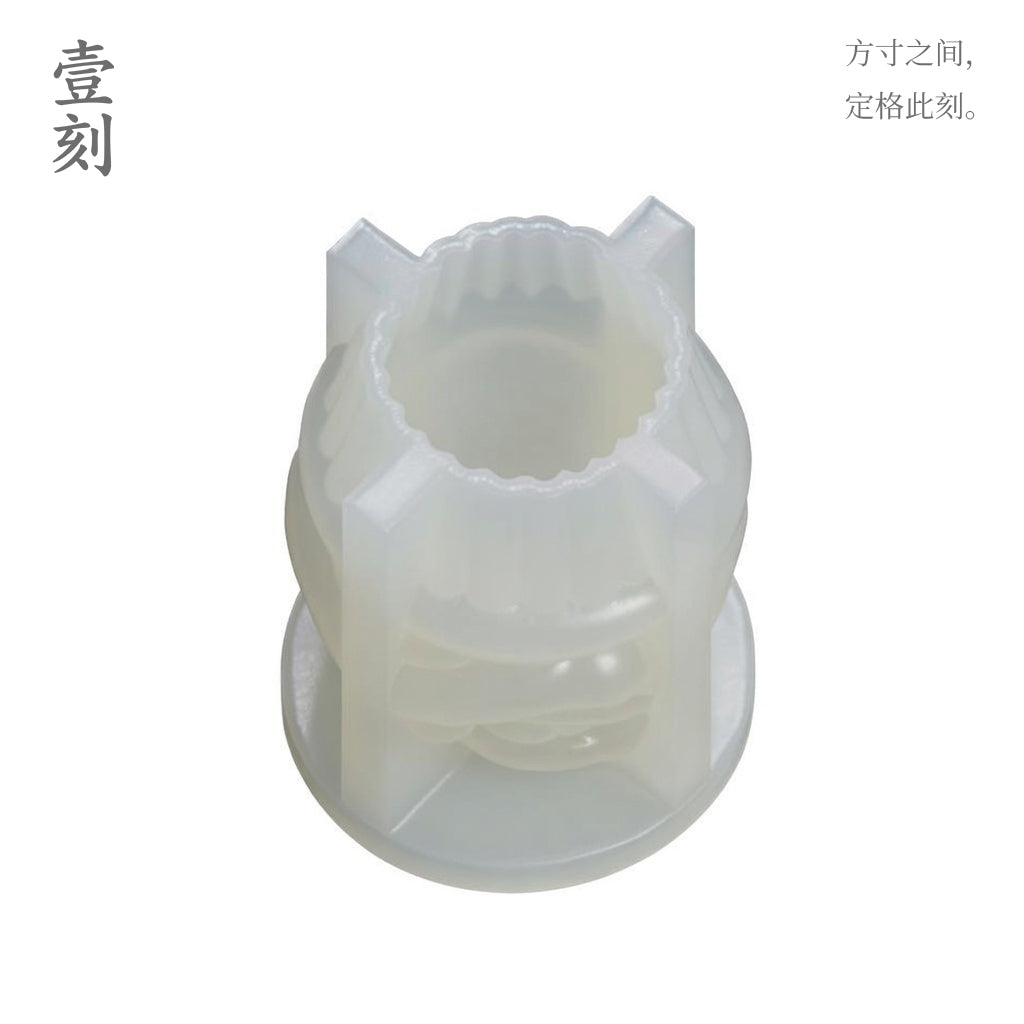 Chinese traditional lion dance dragon ice cream cup plaster candle silicone mold