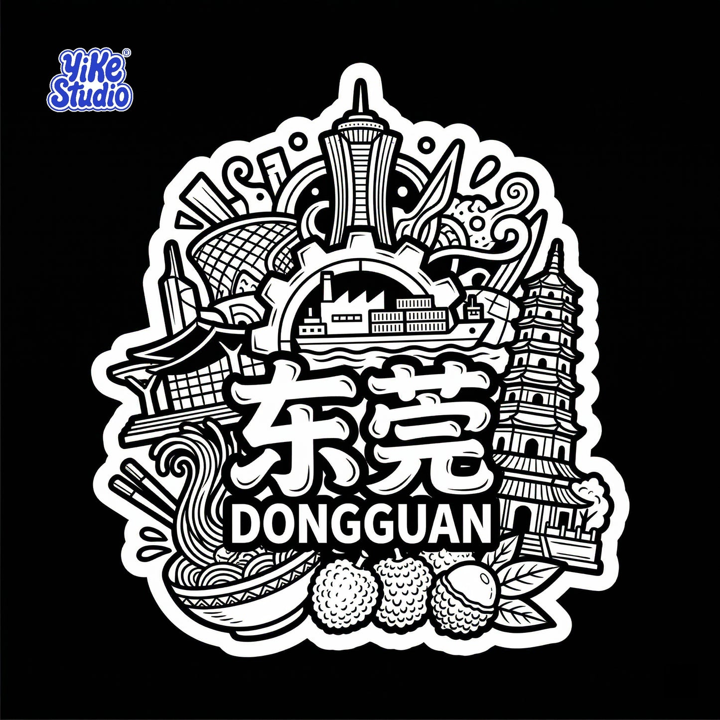 Dongguan Impressions" - Relief Sculpture Cultural Creative 3D Model