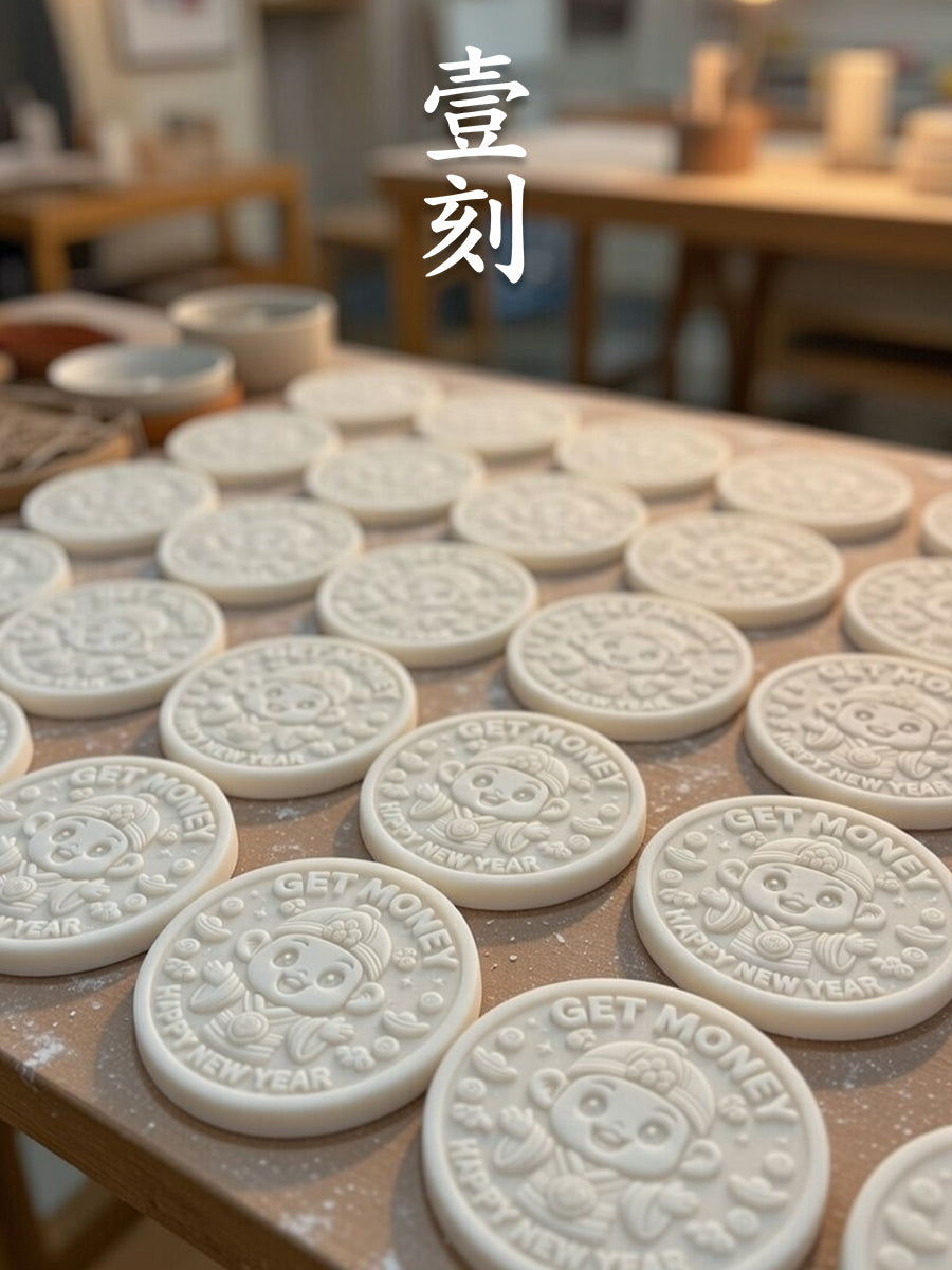 Chinese New Year God of Wealth Blessing Aroma Plaster Silicone Mold