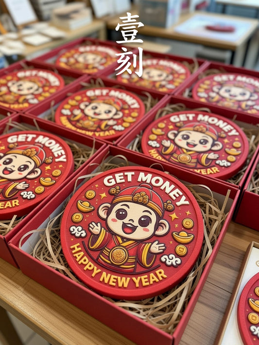 Chinese New Year God of Wealth Blessing Aroma Plaster Silicone Mold