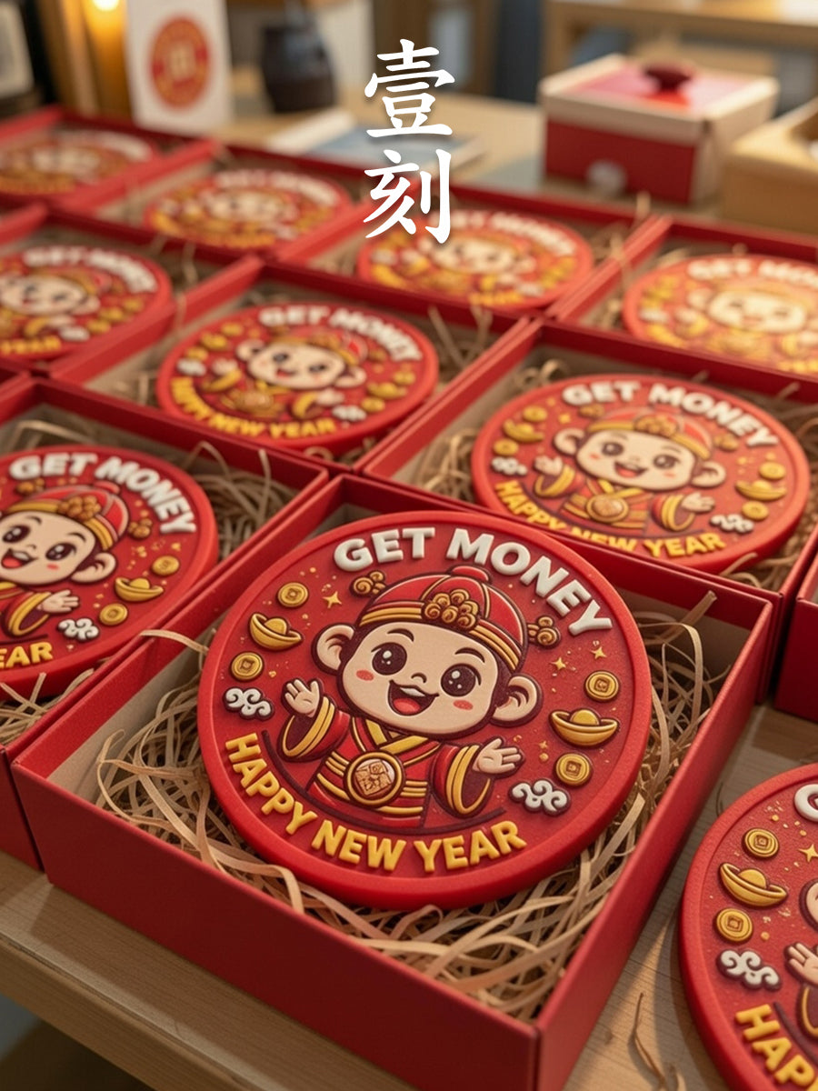 Chinese New Year God of Wealth Blessing Aroma Plaster Silicone Mold