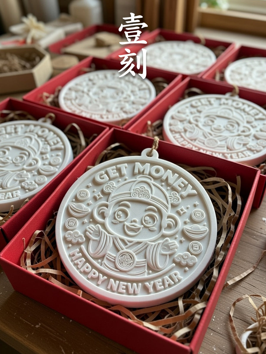 Chinese New Year God of Wealth Blessing Aroma Plaster Silicone Mold
