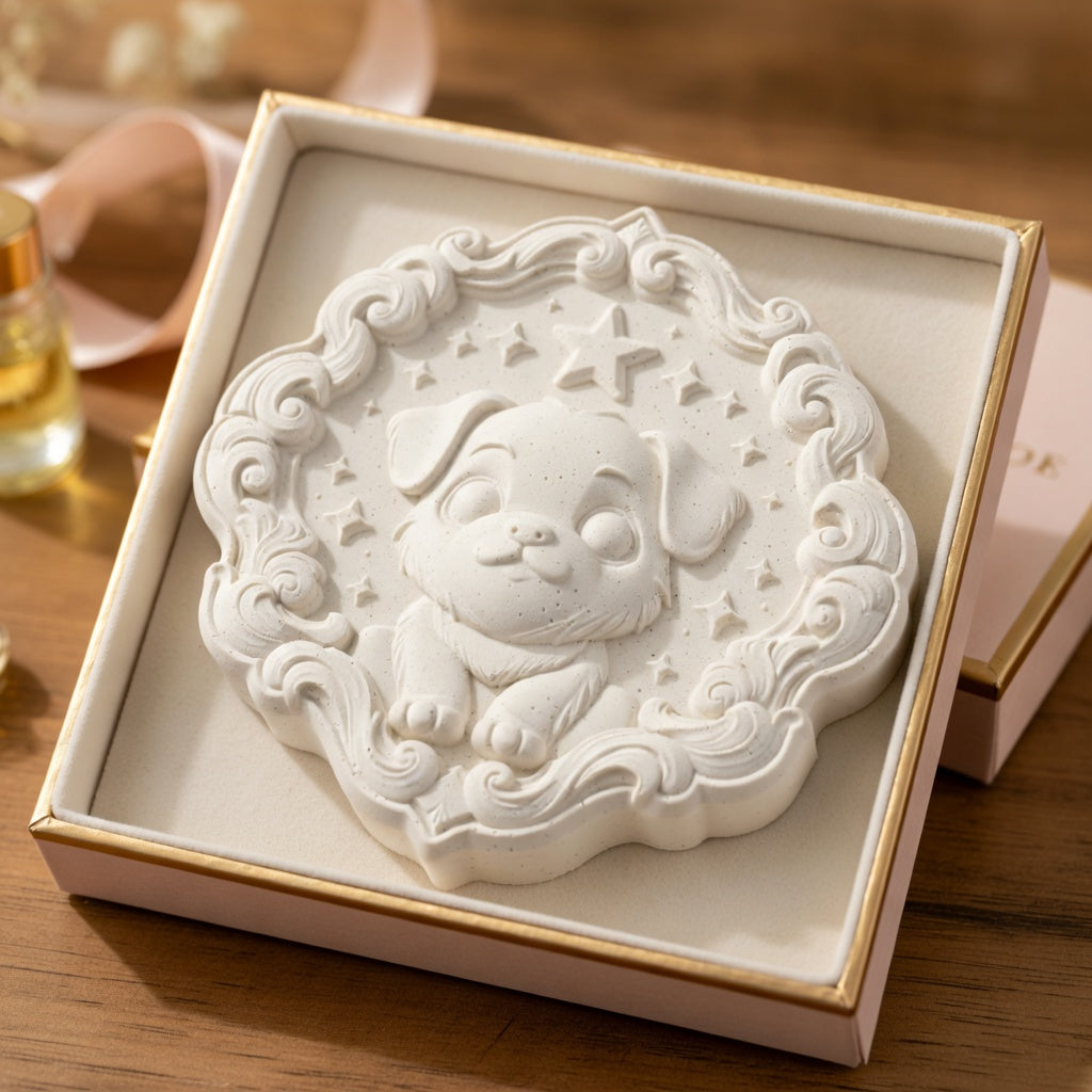 Starry Pup" Luxury Relief - Cute Pet Series 3D Model