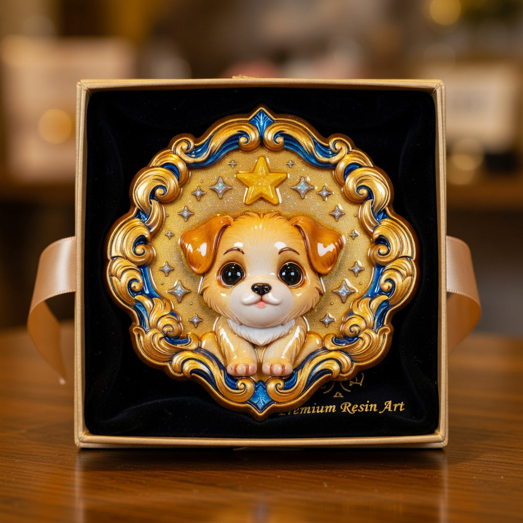 Starry Pup" Luxury Relief - Cute Pet Series 3D Model