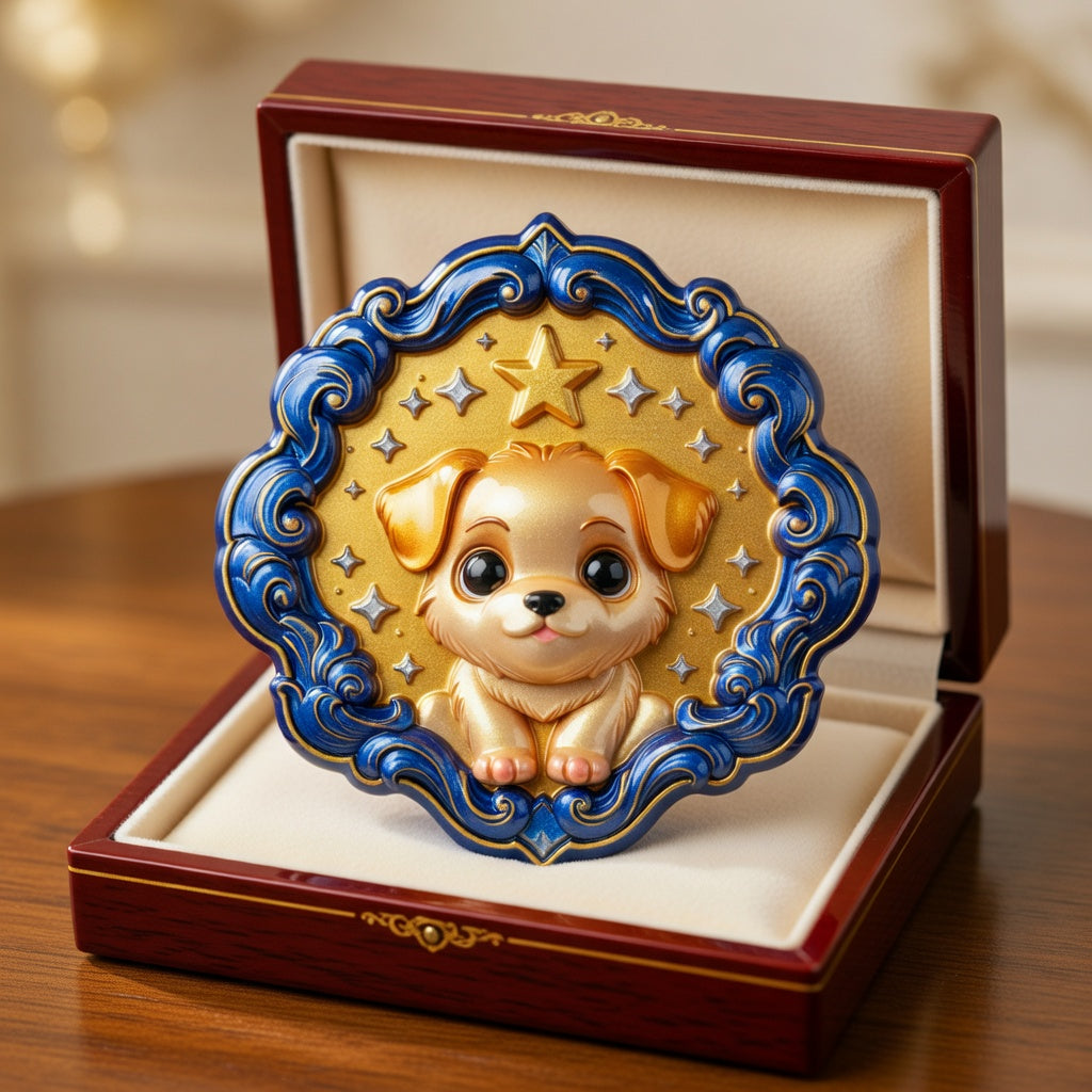 Starry Pup" Luxury Relief - Cute Pet Series 3D Model