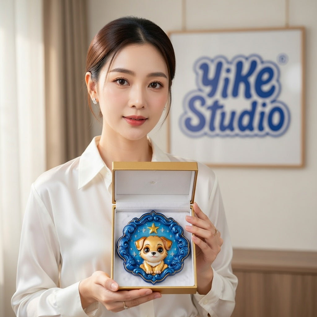 Starry Pup" Luxury Relief - Cute Pet Series 3D Model